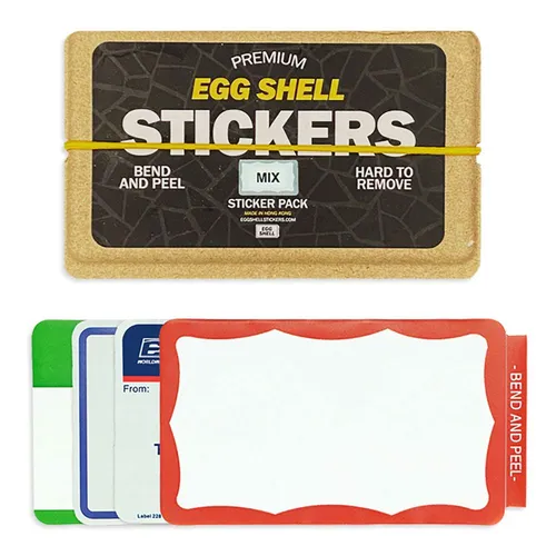 Egg Shell Stickers Classic Mix pack 80 pcs