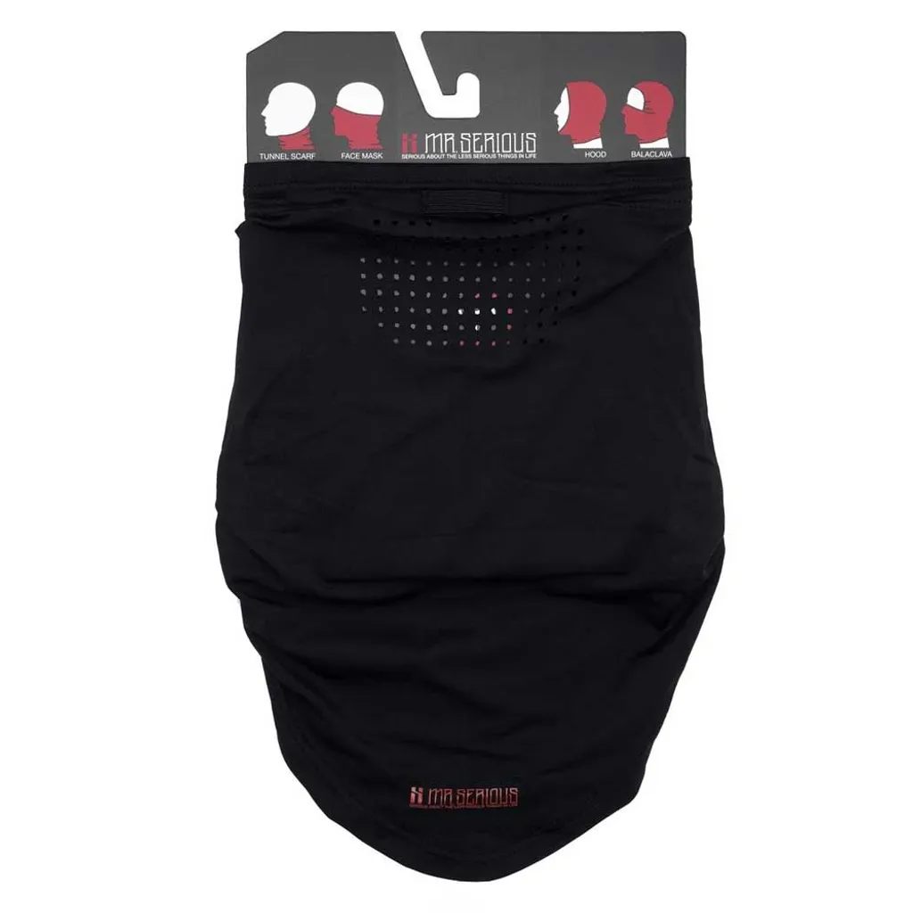 Mr. Serious Black Balaclava tunnel scarf