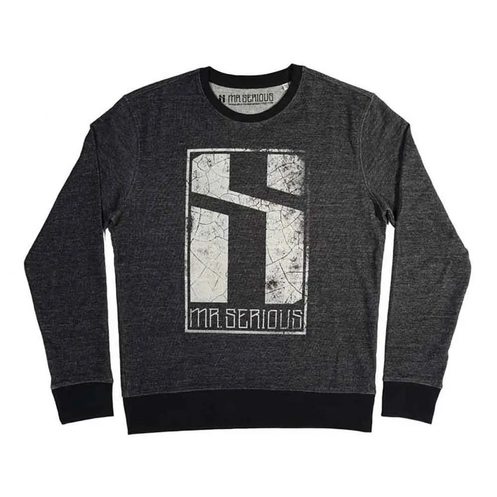 Mr Serious Eroded Logo Sweatshirt