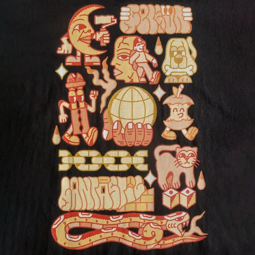 Feleon x Cantastic T-Shirt Black