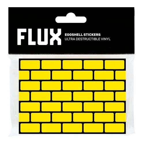 FLUX Eggshell Stickers 50 pcs Brick Yellow