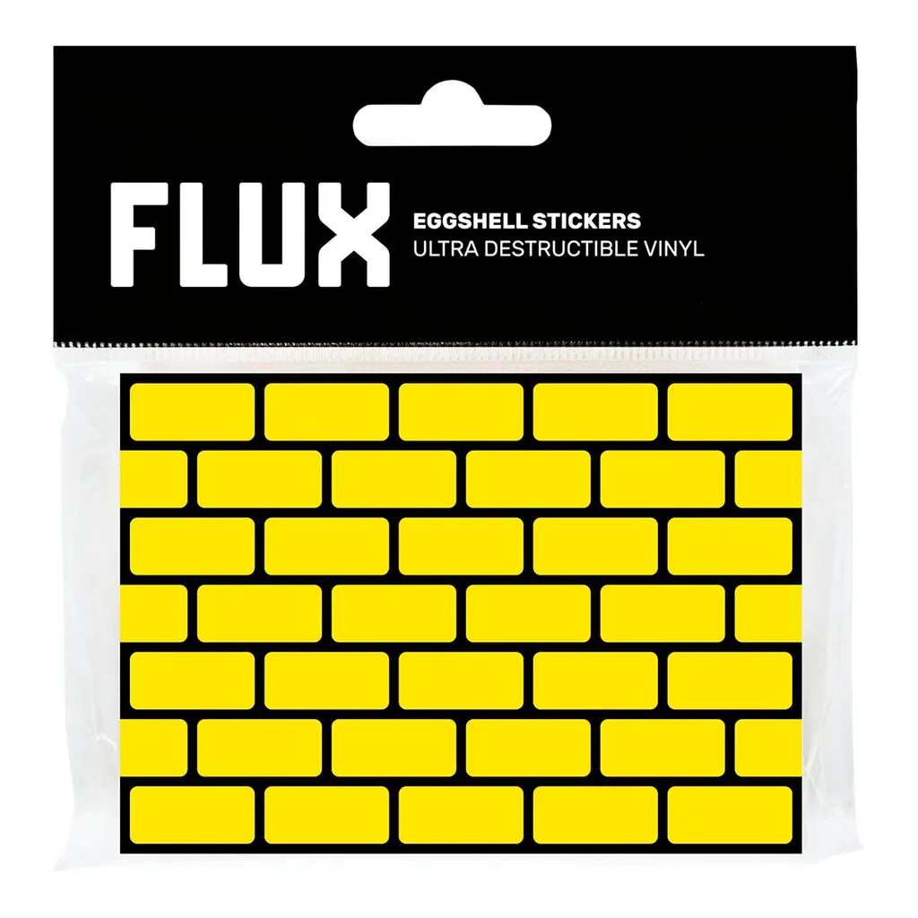 FLUX Eggshell Stickers 50 pcs Brick Yellow