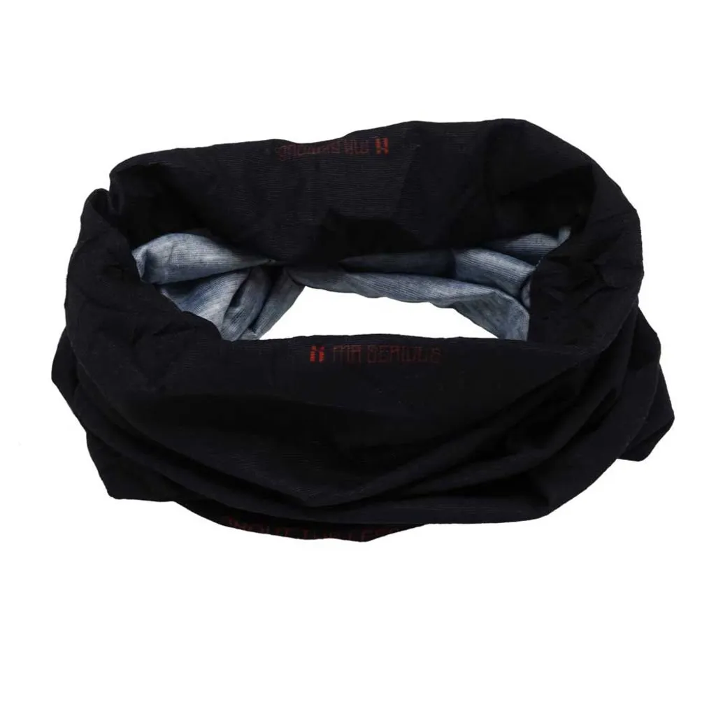 Mr. Serious Black tunnel scarf
