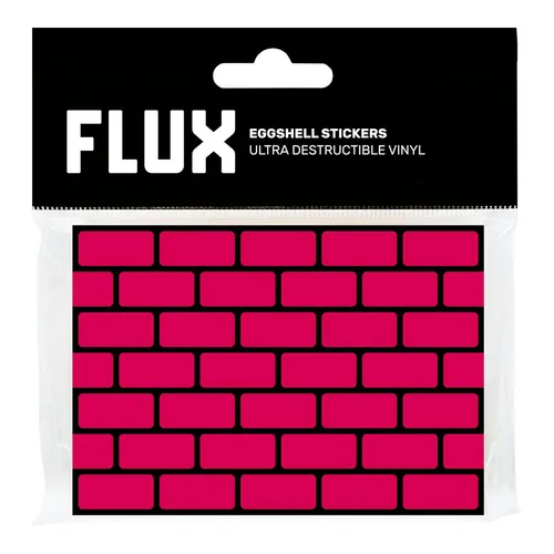 FLUX Eggshell Stickers 50 pcs Brick Magenta