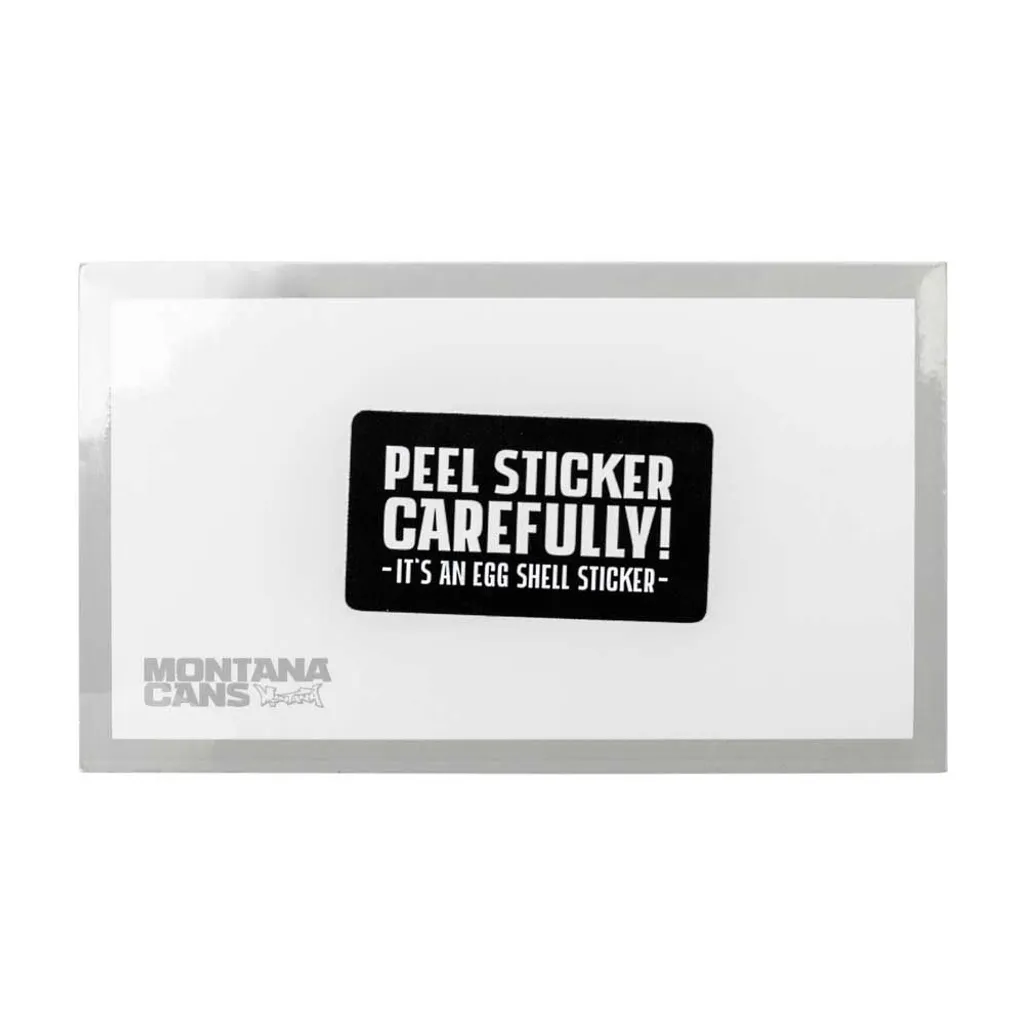 Montana Stickers - Eggshell White - Montana Cans