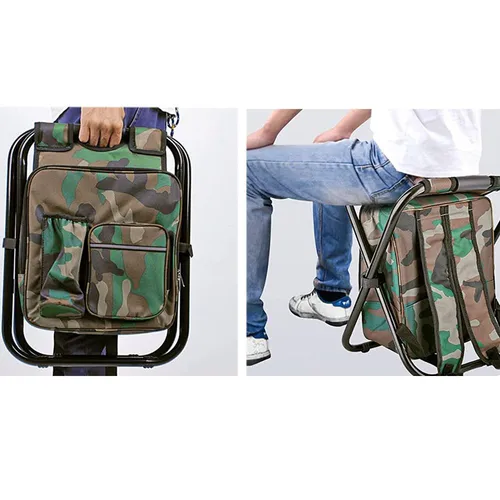Foldable Chair backpack Camouflage