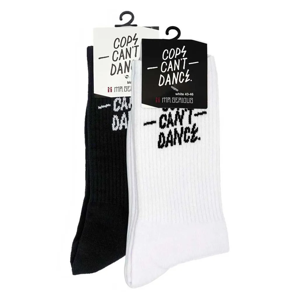 Mr Serious Cops can’t dance socks deal
