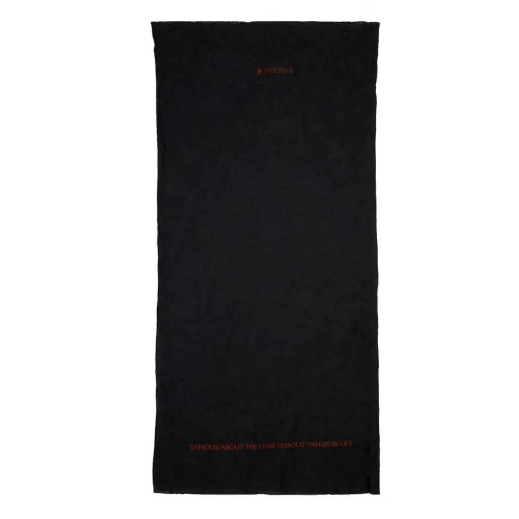 Mr. Serious Black tunnel scarf