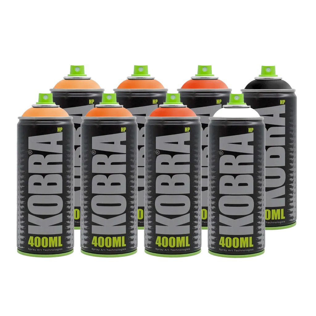 Kobra Paint High Pressure - Orange 8 Pack