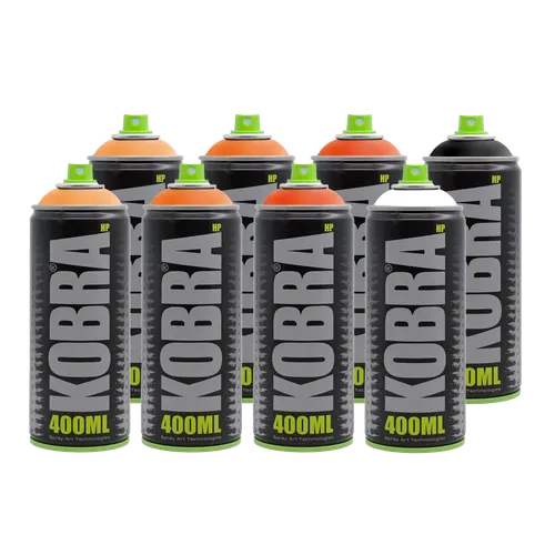 Kobra Paint High Pressure - Orange 8 Pack