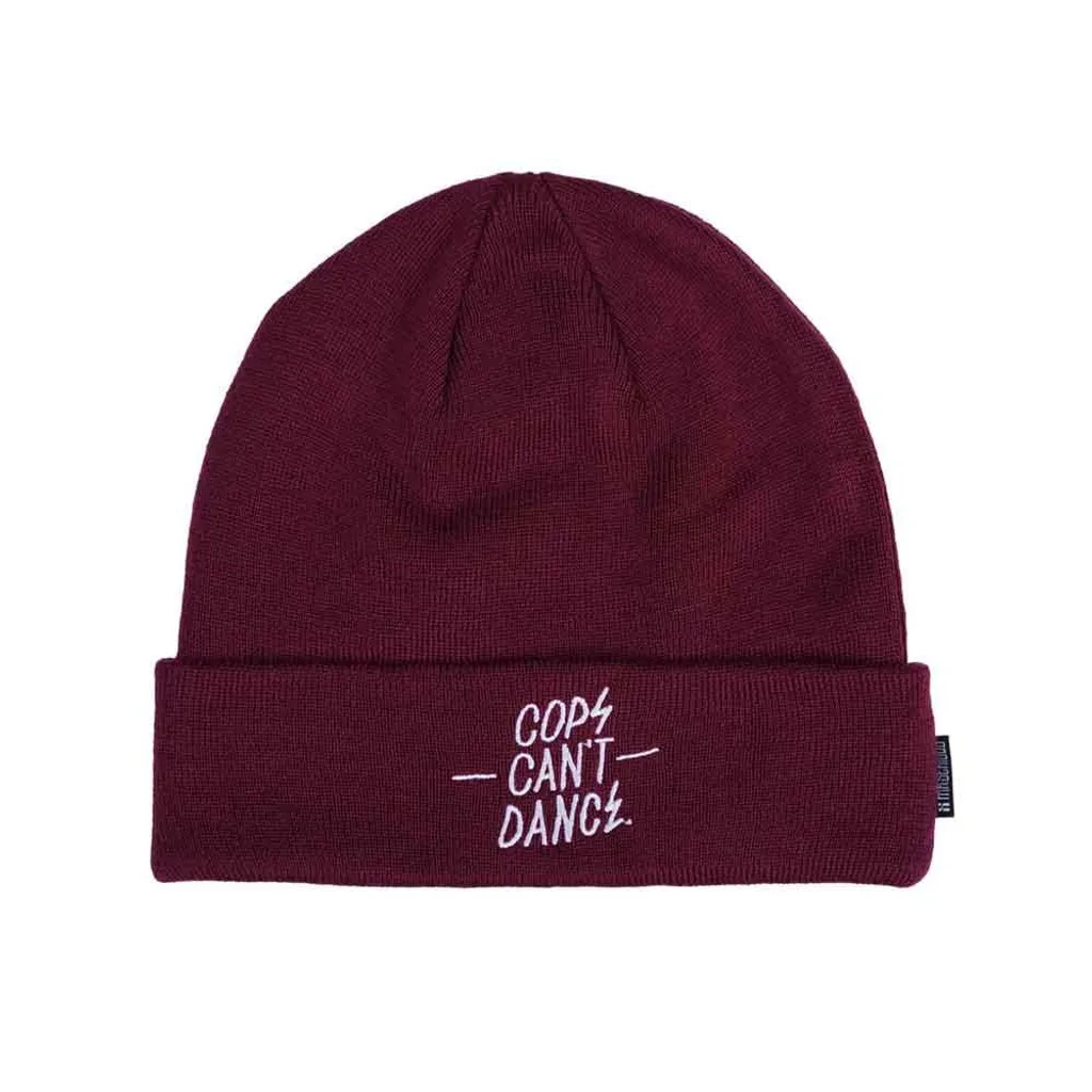 COPS CAN'T DANCE Beanie Maroon