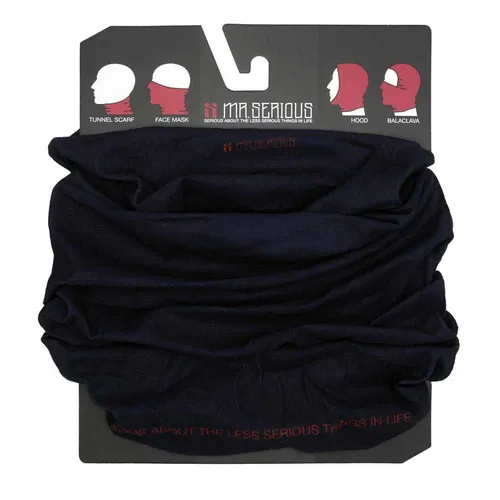 Mr. Serious Black tunnel scarf