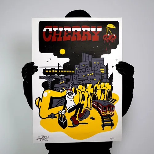 Quatch - MS62 - Cherry - Silkscreen Print