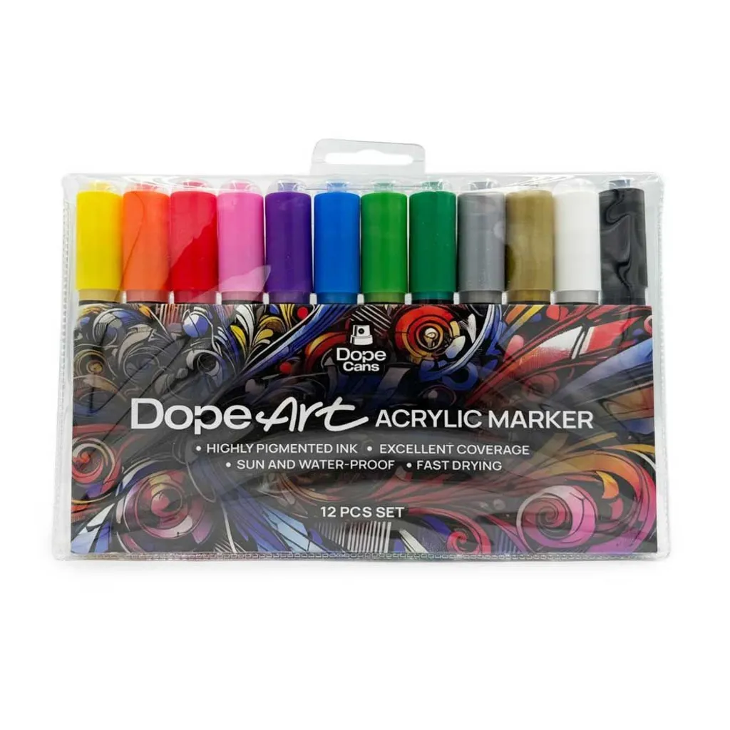Dope Art Acrylic 12 Marker set