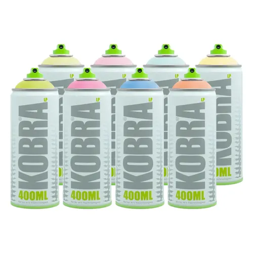 Kobra Paint Low Pressure - Pastel - 8 pack