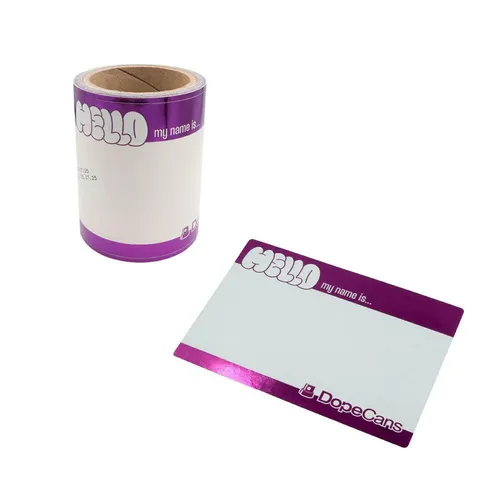 Hello My Name Is - Violet Metallic - 50-pcs - Dope Cans
