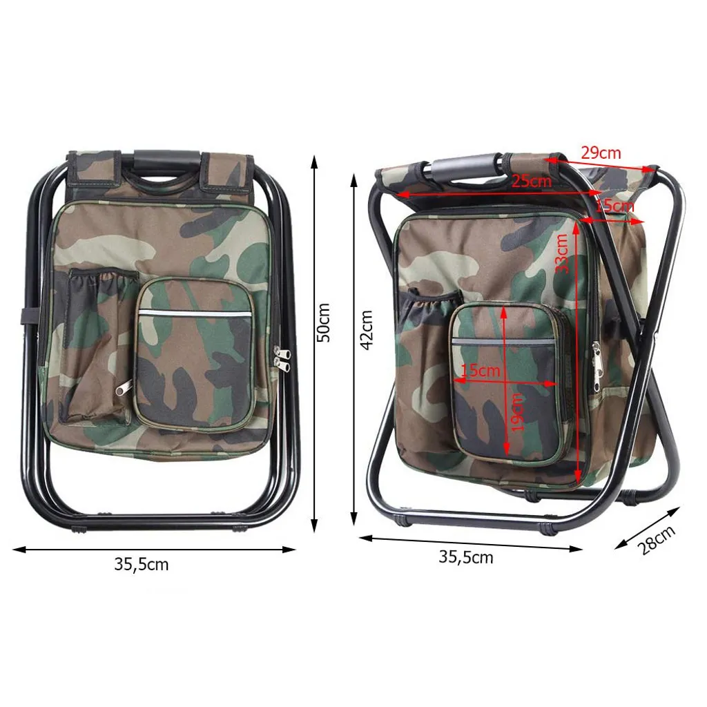 Foldable Chair backpack Camouflage